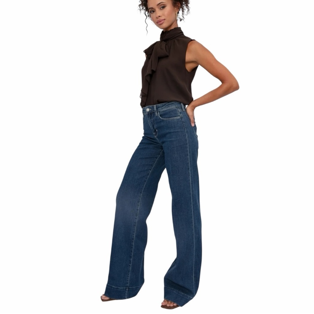 ✅SOLD✅L’Agence Madden High Rise Wide Leg Jean in Durango Size 28 - Picture 6 of 14